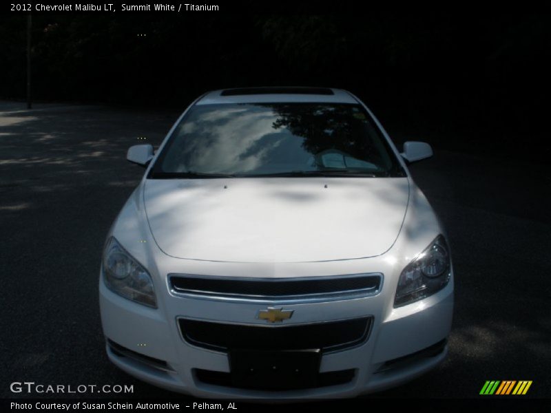 Summit White / Titanium 2012 Chevrolet Malibu LT