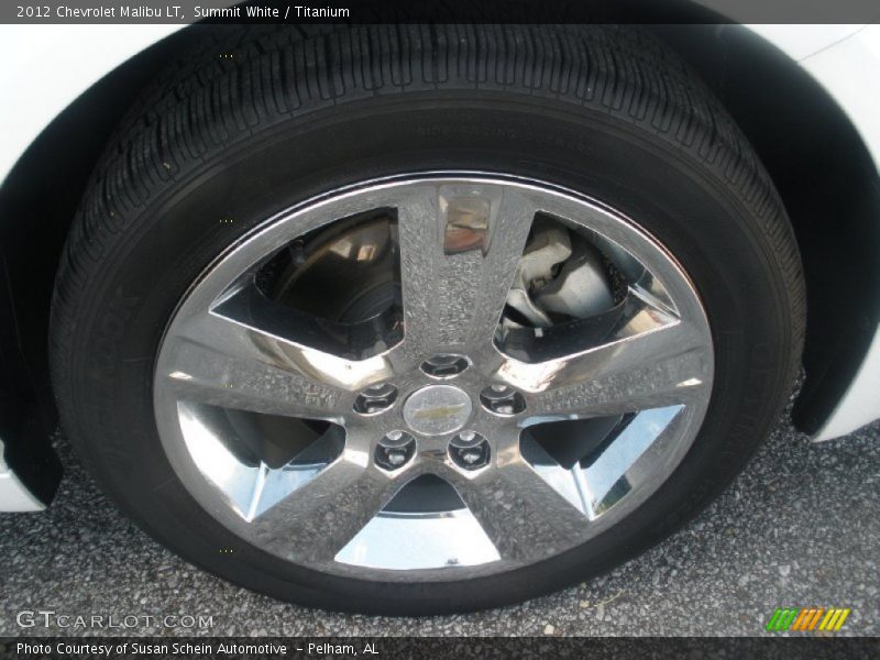 Summit White / Titanium 2012 Chevrolet Malibu LT