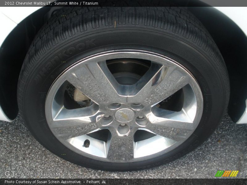 Summit White / Titanium 2012 Chevrolet Malibu LT