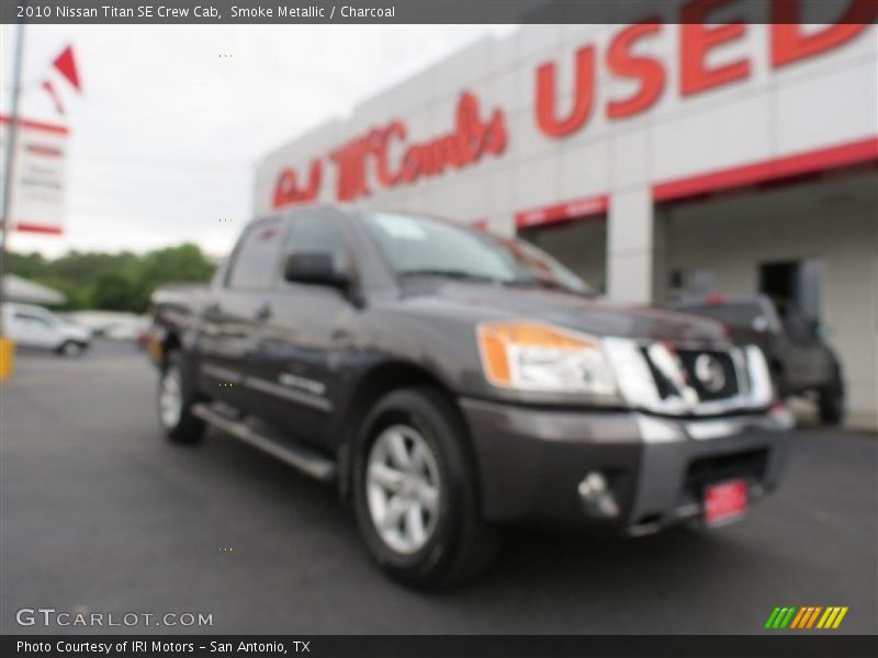Smoke Metallic / Charcoal 2010 Nissan Titan SE Crew Cab