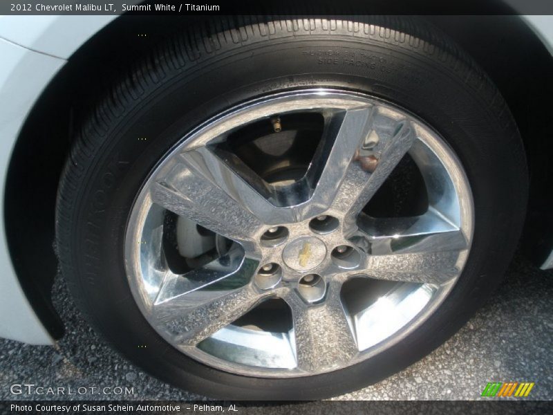 Summit White / Titanium 2012 Chevrolet Malibu LT