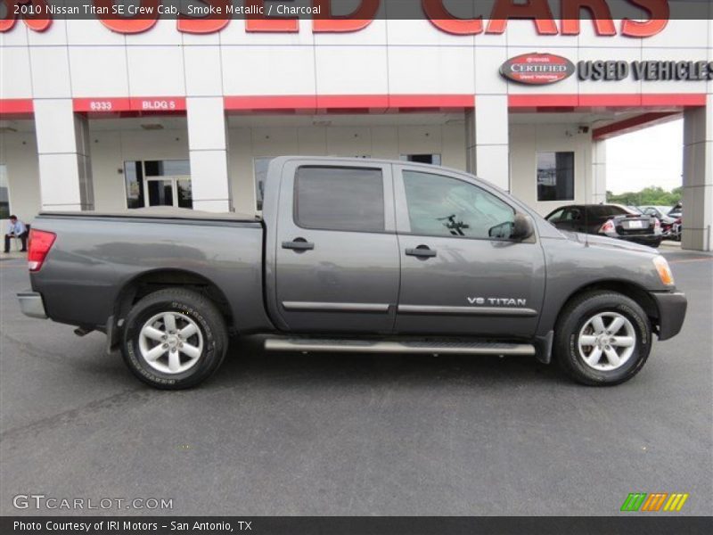 Smoke Metallic / Charcoal 2010 Nissan Titan SE Crew Cab