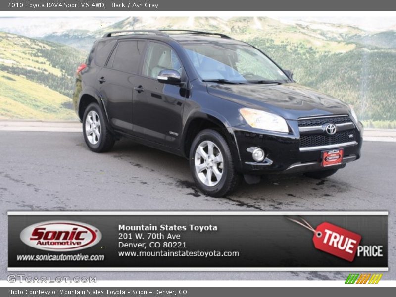 Black / Ash Gray 2010 Toyota RAV4 Sport V6 4WD