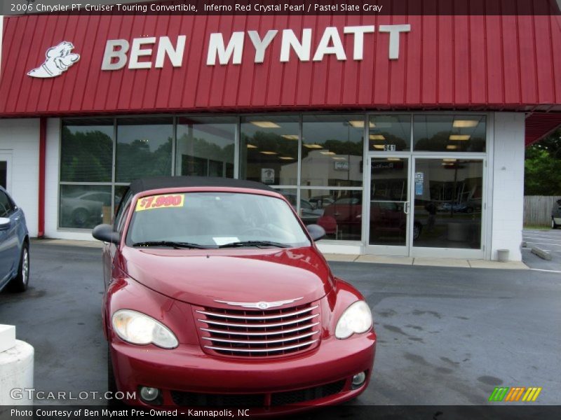 Inferno Red Crystal Pearl / Pastel Slate Gray 2006 Chrysler PT Cruiser Touring Convertible