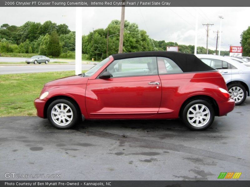 Inferno Red Crystal Pearl / Pastel Slate Gray 2006 Chrysler PT Cruiser Touring Convertible