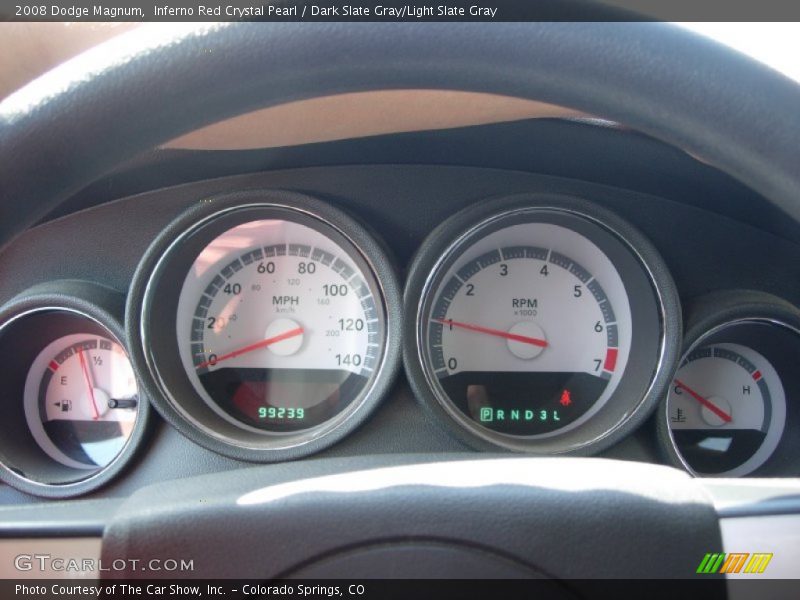 Inferno Red Crystal Pearl / Dark Slate Gray/Light Slate Gray 2008 Dodge Magnum