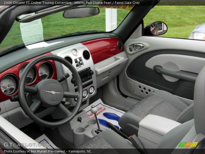 Inferno Red Crystal Pearl / Pastel Slate Gray 2006 Chrysler PT Cruiser Touring Convertible
