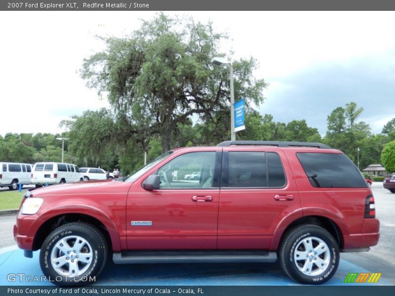 Redfire Metallic / Stone 2007 Ford Explorer XLT