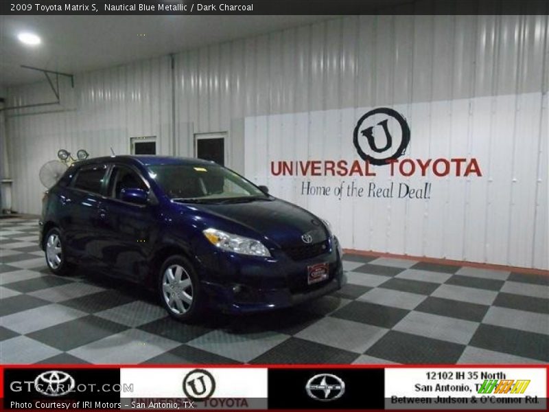 Nautical Blue Metallic / Dark Charcoal 2009 Toyota Matrix S
