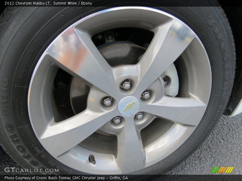 Summit White / Ebony 2012 Chevrolet Malibu LT