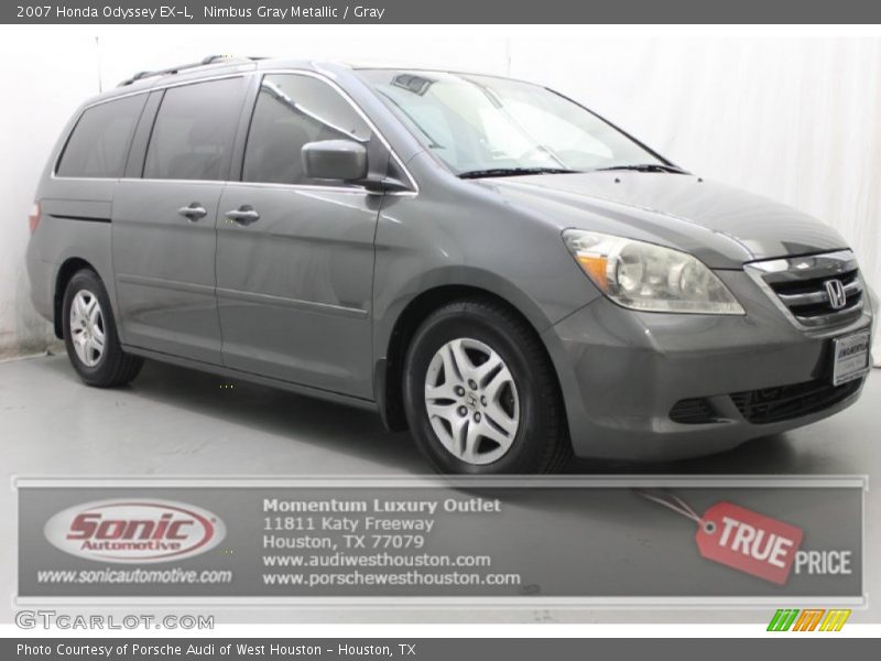 Nimbus Gray Metallic / Gray 2007 Honda Odyssey EX-L
