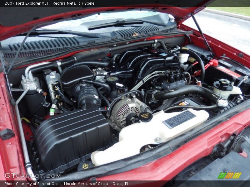 Redfire Metallic / Stone 2007 Ford Explorer XLT