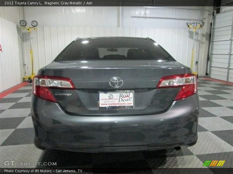 Magnetic Gray Metallic / Ash 2012 Toyota Camry L