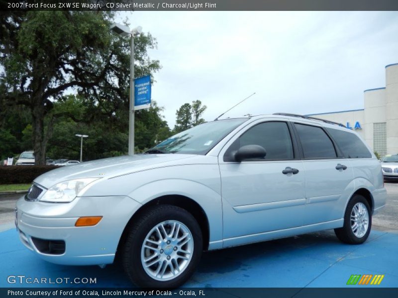 CD Silver Metallic / Charcoal/Light Flint 2007 Ford Focus ZXW SE Wagon
