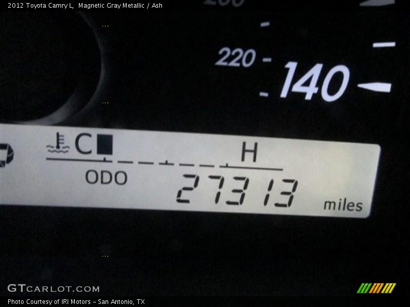 Magnetic Gray Metallic / Ash 2012 Toyota Camry L