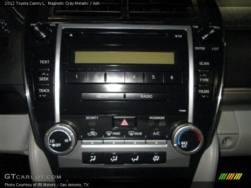 Magnetic Gray Metallic / Ash 2012 Toyota Camry L