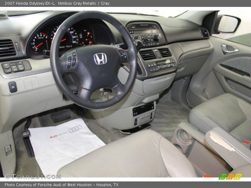 Nimbus Gray Metallic / Gray 2007 Honda Odyssey EX-L
