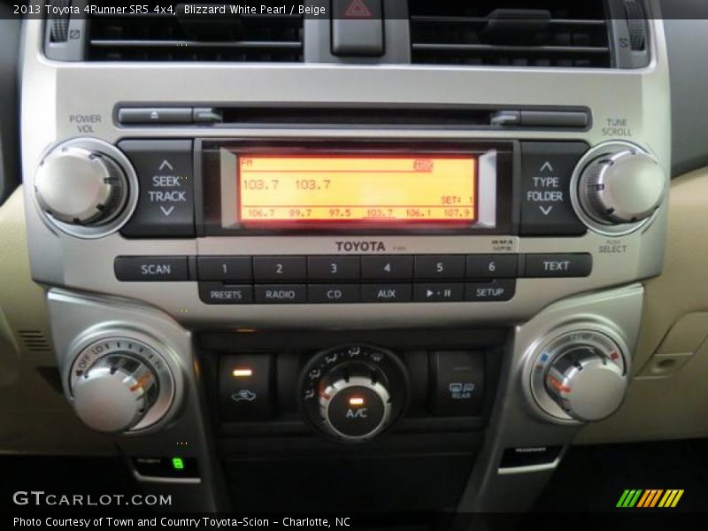 Blizzard White Pearl / Beige 2013 Toyota 4Runner SR5 4x4