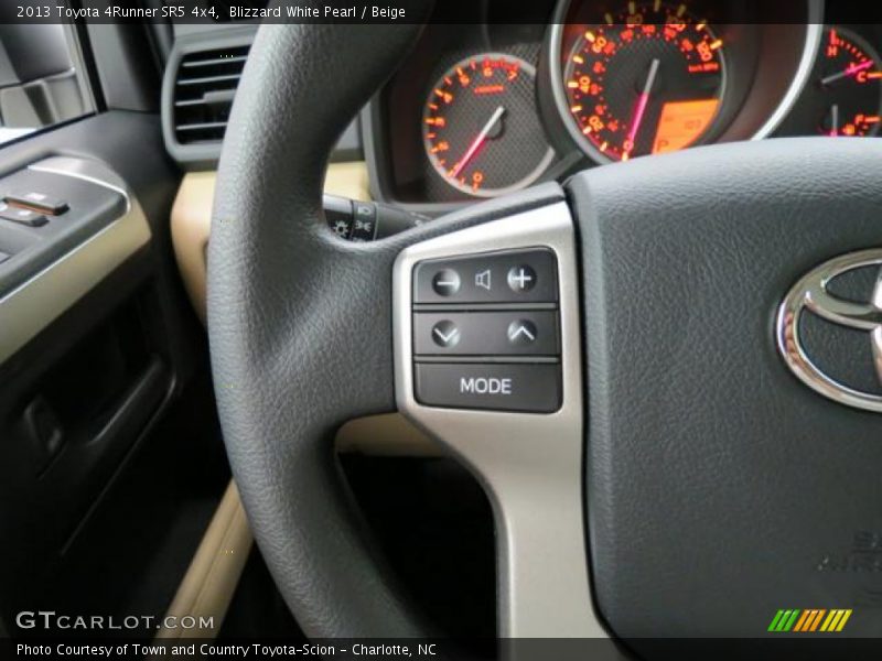 Blizzard White Pearl / Beige 2013 Toyota 4Runner SR5 4x4