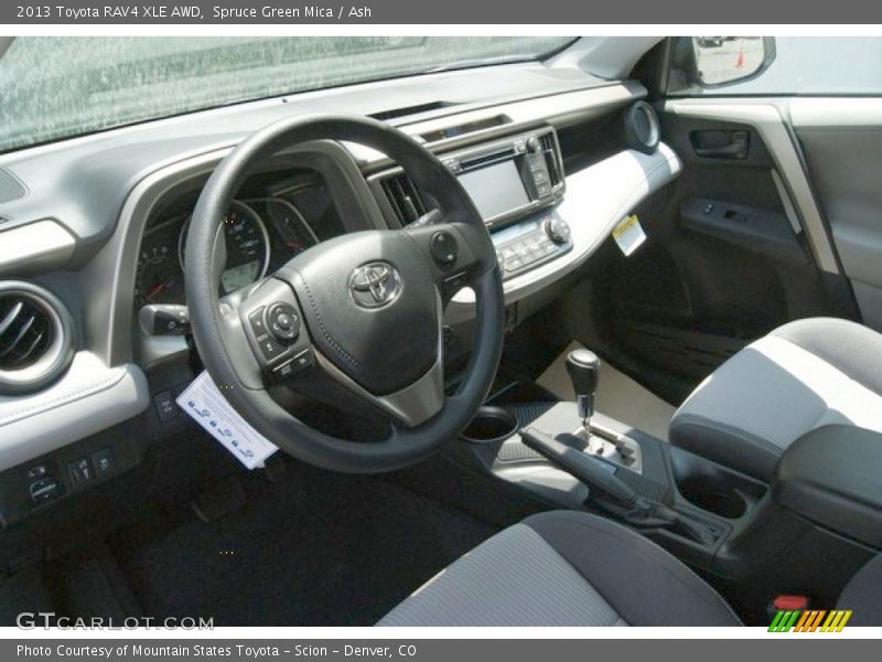 Spruce Green Mica / Ash 2013 Toyota RAV4 XLE AWD