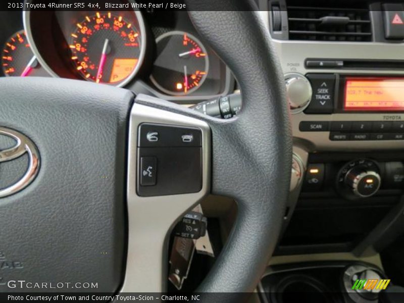 Blizzard White Pearl / Beige 2013 Toyota 4Runner SR5 4x4