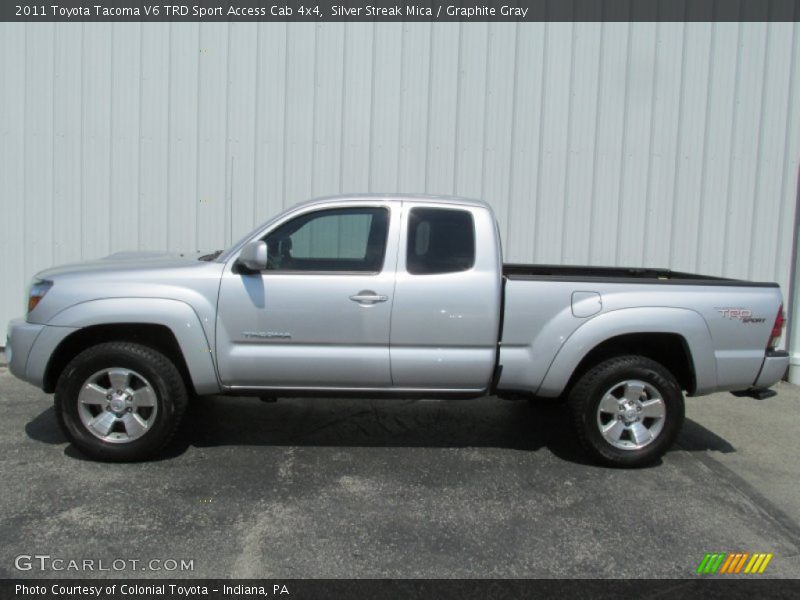 Silver Streak Mica / Graphite Gray 2011 Toyota Tacoma V6 TRD Sport Access Cab 4x4
