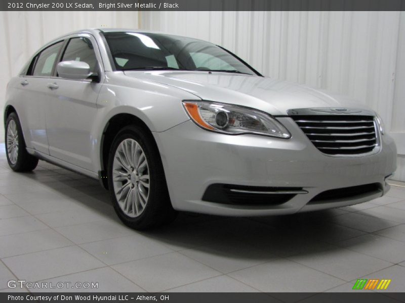 Bright Silver Metallic / Black 2012 Chrysler 200 LX Sedan