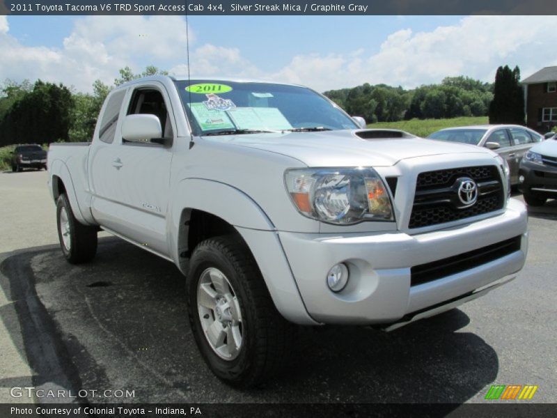 Silver Streak Mica / Graphite Gray 2011 Toyota Tacoma V6 TRD Sport Access Cab 4x4
