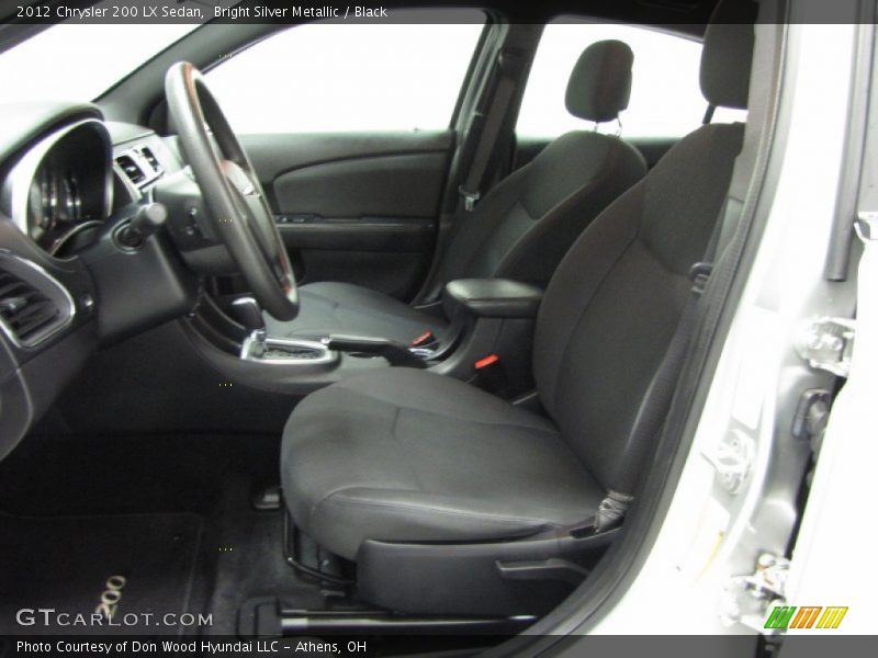 Bright Silver Metallic / Black 2012 Chrysler 200 LX Sedan