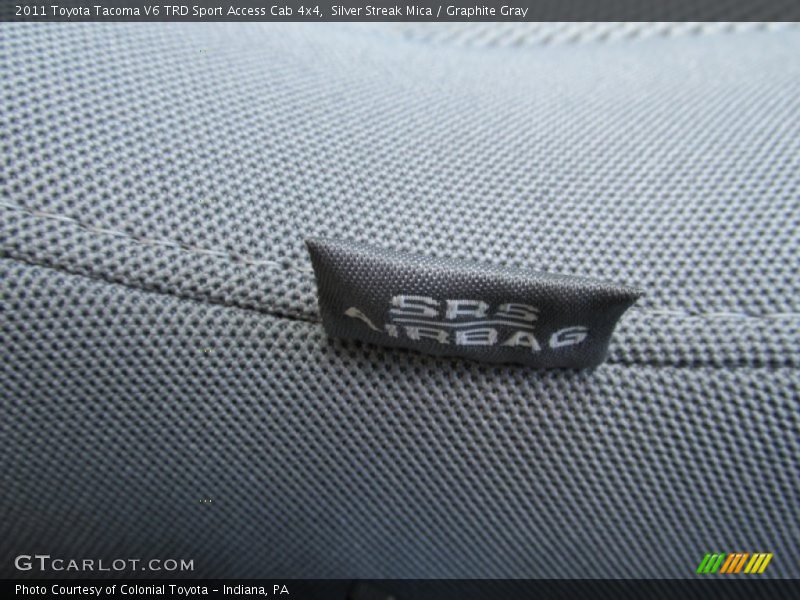 Silver Streak Mica / Graphite Gray 2011 Toyota Tacoma V6 TRD Sport Access Cab 4x4