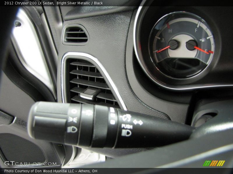 Bright Silver Metallic / Black 2012 Chrysler 200 LX Sedan