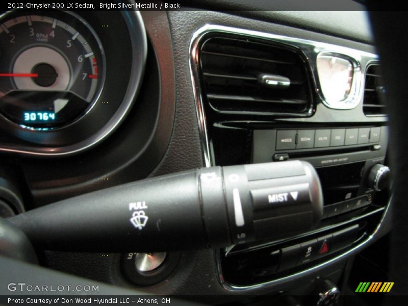Bright Silver Metallic / Black 2012 Chrysler 200 LX Sedan