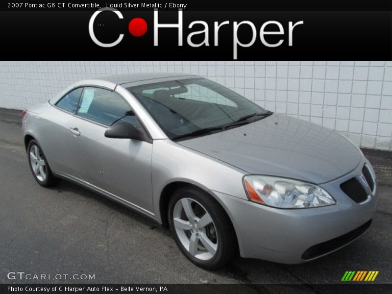 Liquid Silver Metallic / Ebony 2007 Pontiac G6 GT Convertible