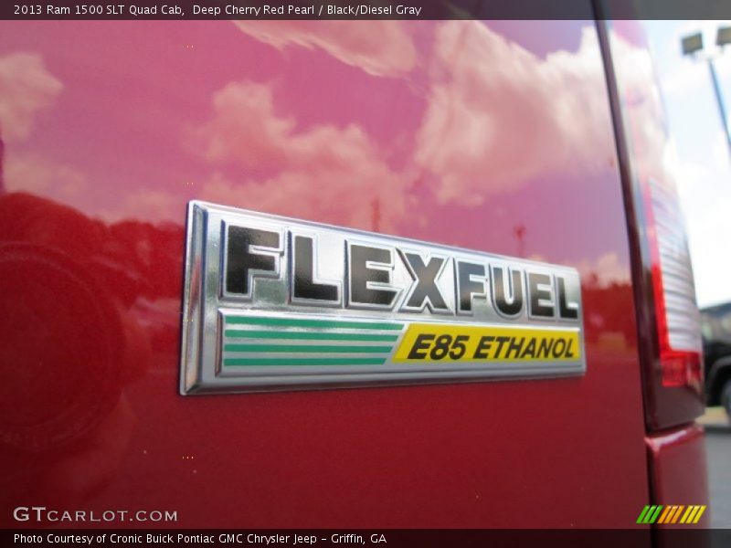 Deep Cherry Red Pearl / Black/Diesel Gray 2013 Ram 1500 SLT Quad Cab