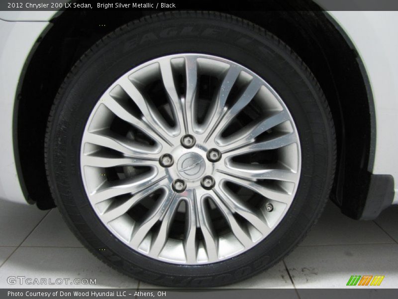 Bright Silver Metallic / Black 2012 Chrysler 200 LX Sedan