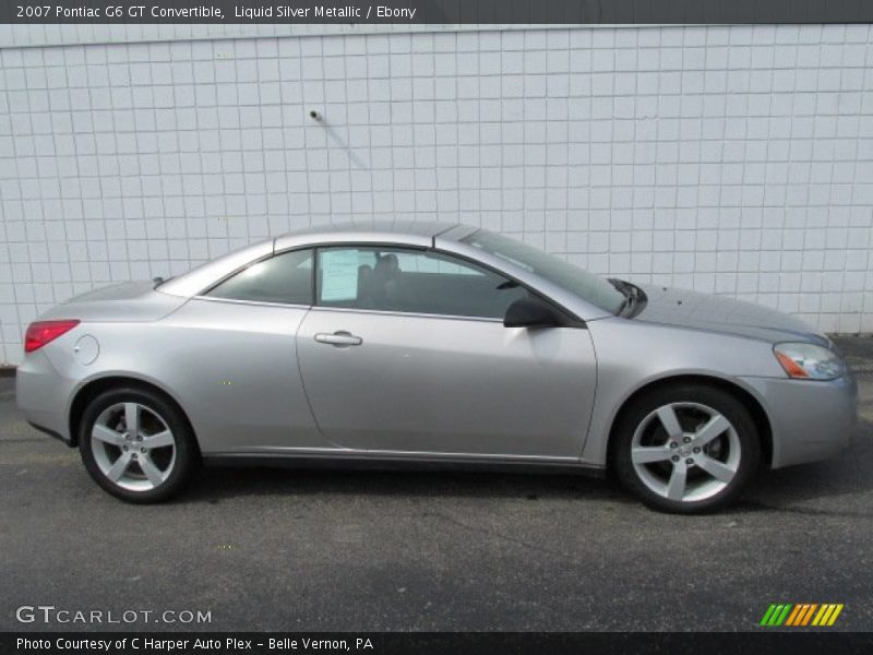 Liquid Silver Metallic / Ebony 2007 Pontiac G6 GT Convertible