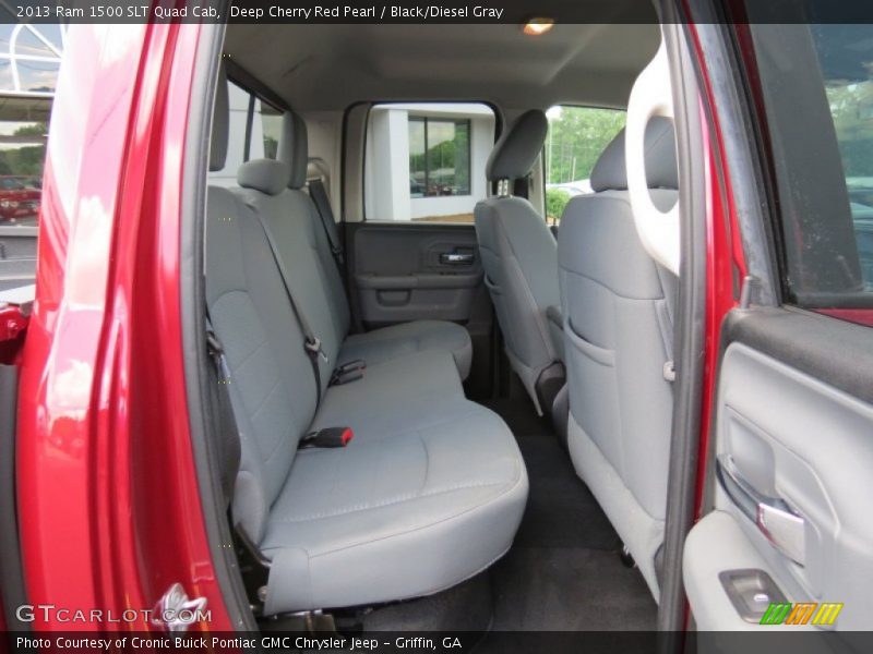 Deep Cherry Red Pearl / Black/Diesel Gray 2013 Ram 1500 SLT Quad Cab