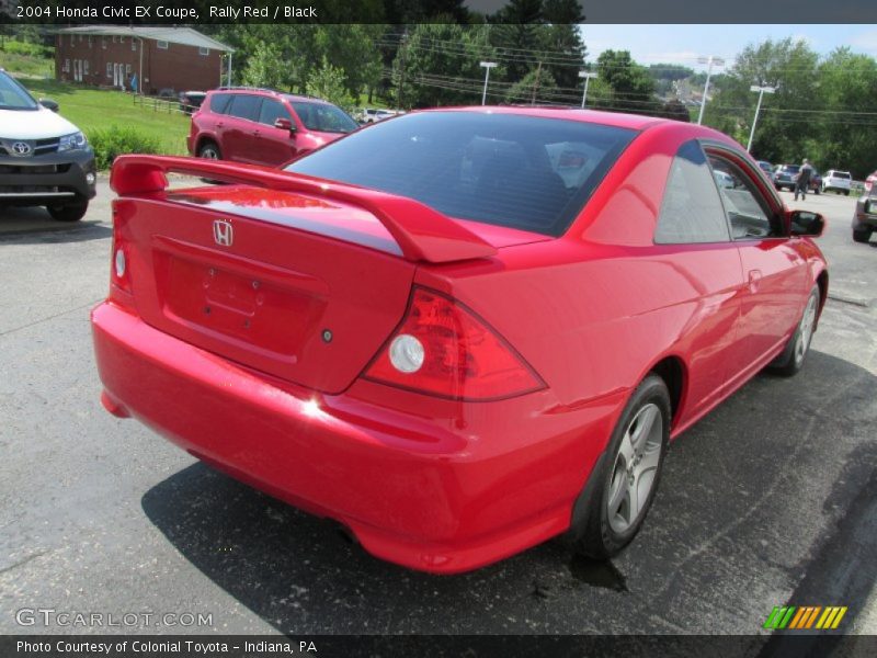 Rally Red / Black 2004 Honda Civic EX Coupe