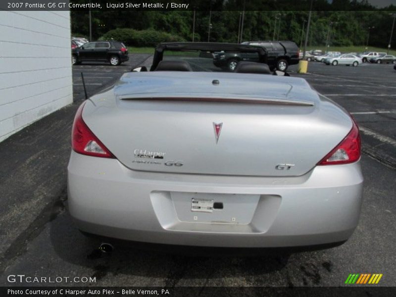 Liquid Silver Metallic / Ebony 2007 Pontiac G6 GT Convertible