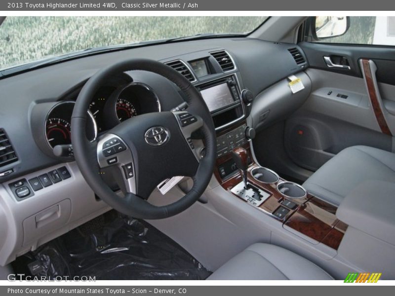 Classic Silver Metallic / Ash 2013 Toyota Highlander Limited 4WD