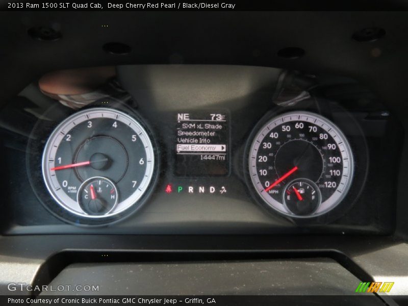 Deep Cherry Red Pearl / Black/Diesel Gray 2013 Ram 1500 SLT Quad Cab