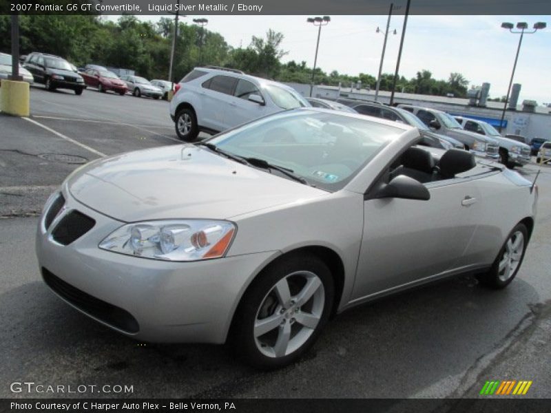 Liquid Silver Metallic / Ebony 2007 Pontiac G6 GT Convertible