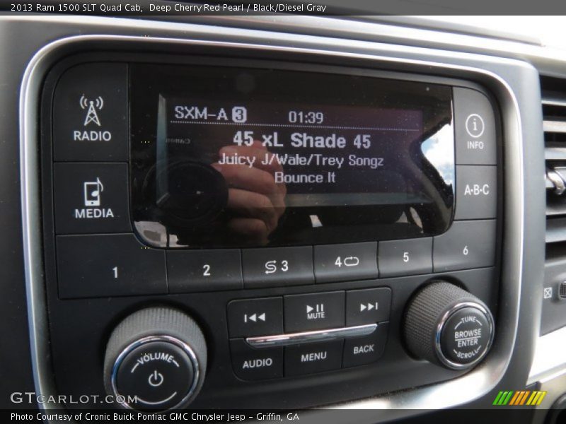 Deep Cherry Red Pearl / Black/Diesel Gray 2013 Ram 1500 SLT Quad Cab