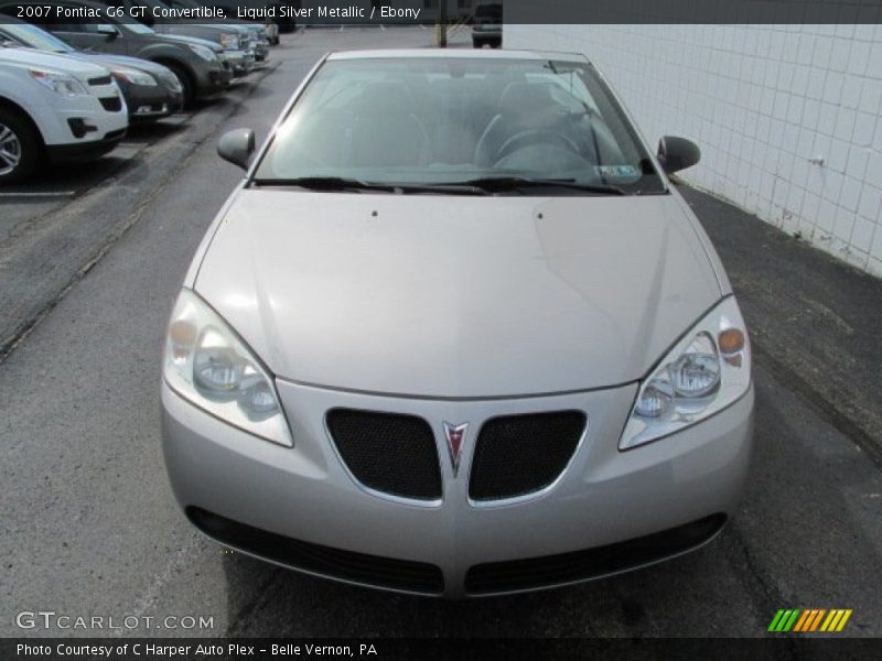Liquid Silver Metallic / Ebony 2007 Pontiac G6 GT Convertible