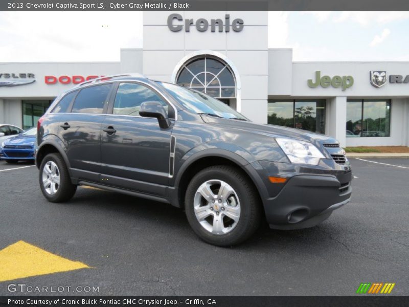 Cyber Gray Metallic / Black 2013 Chevrolet Captiva Sport LS
