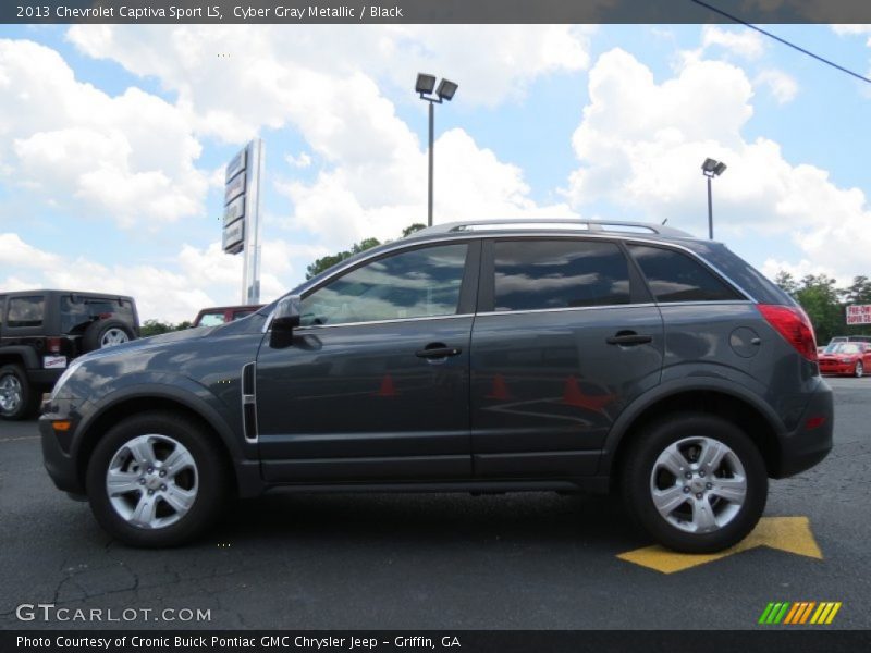 Cyber Gray Metallic / Black 2013 Chevrolet Captiva Sport LS