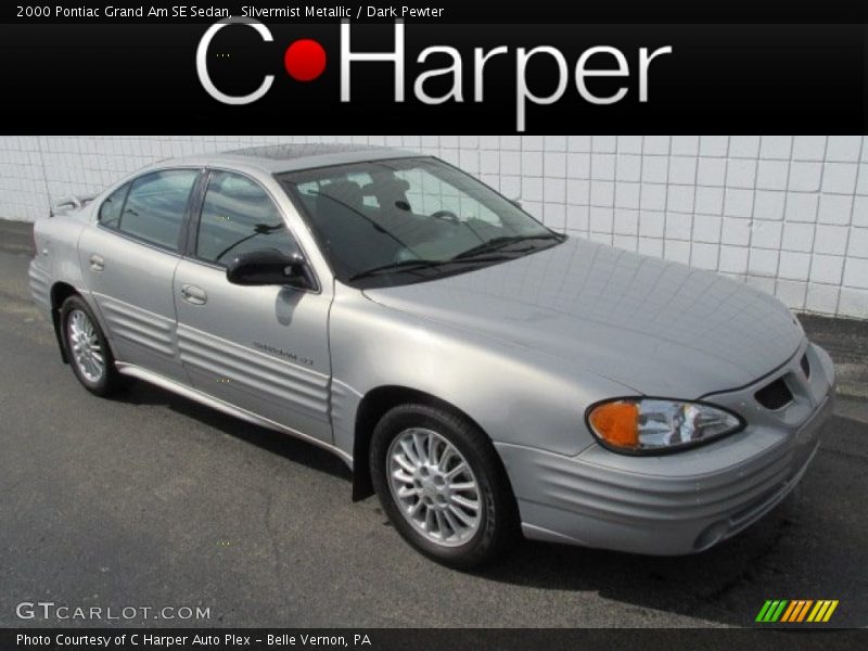 Silvermist Metallic / Dark Pewter 2000 Pontiac Grand Am SE Sedan