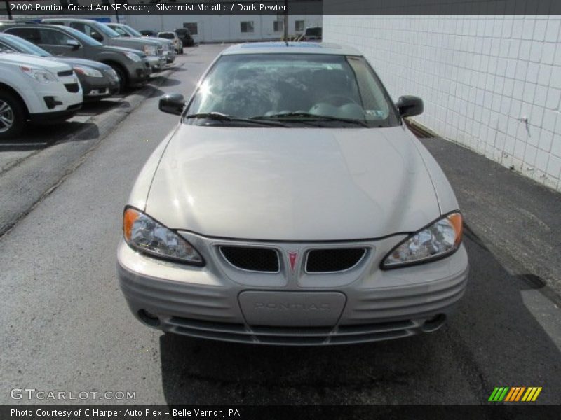 Silvermist Metallic / Dark Pewter 2000 Pontiac Grand Am SE Sedan