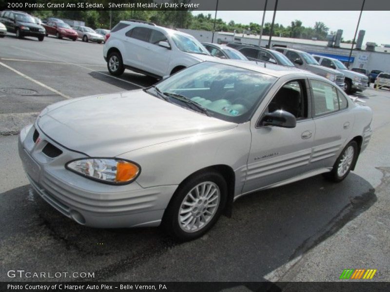 Silvermist Metallic / Dark Pewter 2000 Pontiac Grand Am SE Sedan