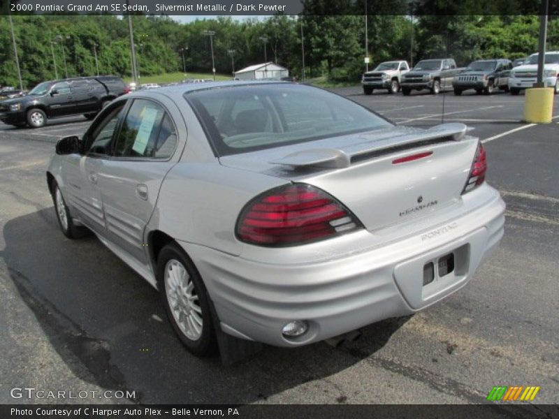 Silvermist Metallic / Dark Pewter 2000 Pontiac Grand Am SE Sedan